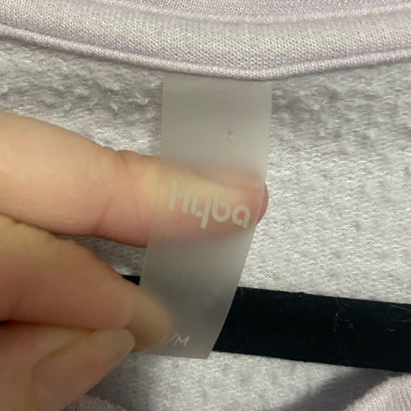 hyba purple tie dye crew neck pullover sweater - size medium - Picture 3 of 6